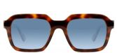 L.G.R Raffaello Lunettes De Soleil Homme Havane Géométrique Bleu 53mm