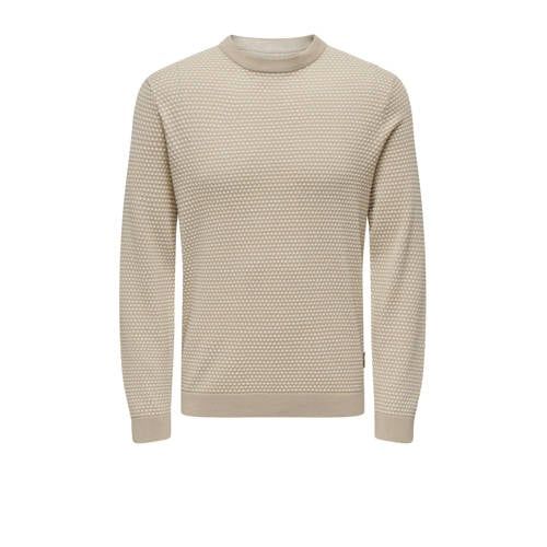 ONLY & SONS ONSTAPA trui ecru