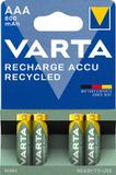 Varta AAA Oplaadbare Batterijen | 800 mAh | NiMH | 4 stuks