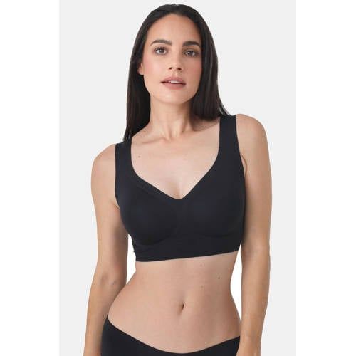Sassa Mode seamless voorgevormde bralette Bonded Micro zwart