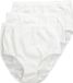 Ulla Popken - Dames - Maxislips set van 3 hoge taille - Sneeuwwit - Maat 42+