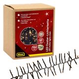 Idena 31898 - LED-clusterlichtketting met 1152 LED's in warm wit, ca. 28 m lang, voor buiten en binnen, met 8 uur timerfunctie en transformator, als feestdecoratie, kerstdecoratie