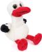 Pia Soft Toys Pluche ooievaar knuffel - 18 cm