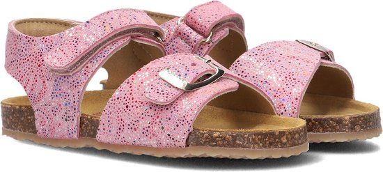 Develab 48406 Meisjes Sandalen Roze Maat 23 - Leren Platte Sandalen