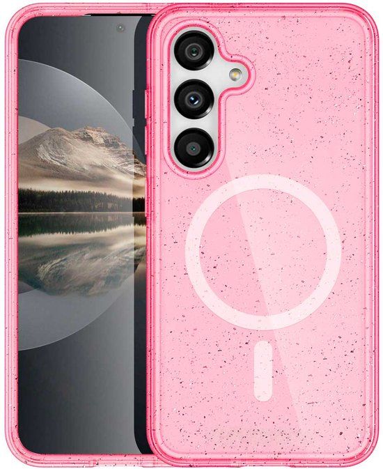 imoshion Sparkle Backcover met MagSafe voor de Samsung Galaxy S25 Plus - Roze