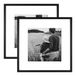 MCS 18x18 Inch East Village Collage Frame met 12x12 Inch Mat Opening, 2-Pack, Zwart