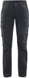 Blåkläder Dames industrie werkbroek stretch 7144-1832 - Medium Grijs/Zwart - C40