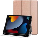 Selected by GSMpunt.nl Apple iPad 10.2 (2019/2020/2021) Hoes Luxe Tri-Fold Book Case Kunst Leer Roze