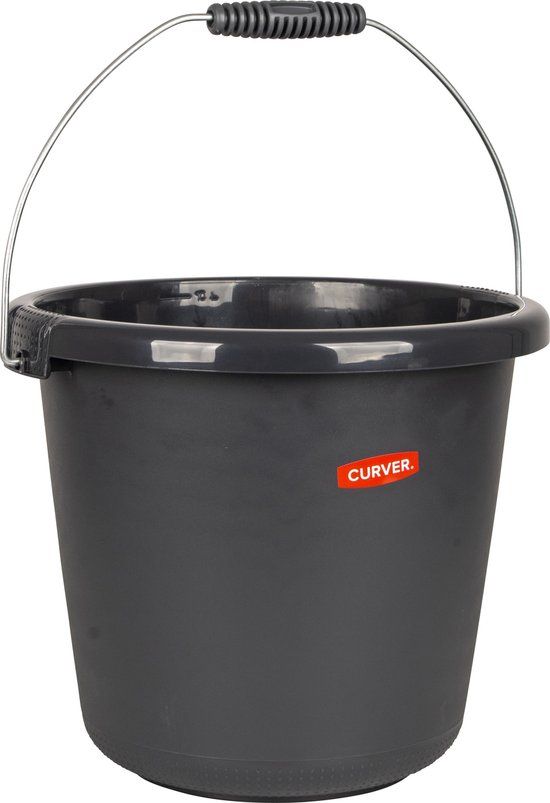 Curver Emmer - 10L - Antraciet - Met handgreep - Zonder deksel