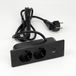 Holland Connections 1,5 m 1,0 m platte dubbele voet, tweezijdige inbouwvoet, tweezijdige USB-interface voeding, vierkante voet, voet in de vorm van een gebruiker, werktafel, inbouwvoet voor vergaderruimtes