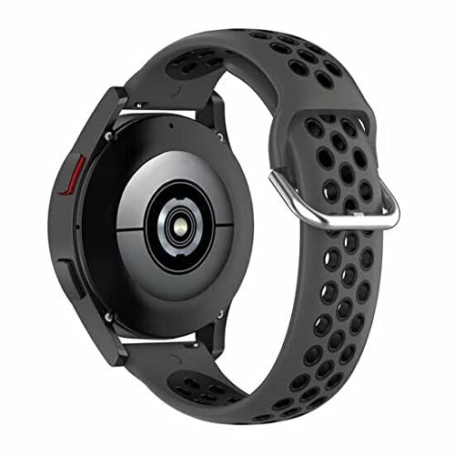 By Qubix Qubix - Siliconen sportbandje met gesp - Zwart - Compatible met Garmin Vivoactive 3