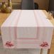 PETTI Artigiani Italiani - Tafelloper, tafelloper voor keuken, tafelkleden tafelloper met digitale print, roze strik, 100% Made in Italy