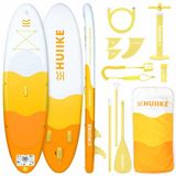 HUIIKE SUP Board - Opblaasbaar Paddle Board met Accessoires, Peddel, Vinnen, Pomp - Stand Up Paddle met Hoge Stabiliteit - 305 x 84 x 15 cm - Max. 130 kg