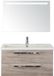 BES LED Seville Badmeubelset 100 cm - Craft Oak - Wastafel Djazz 1 Kraangat met Sence Spiegel