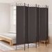 vidaXL Kamerscherm met 6 panelen 300x220 cm stof bruin
