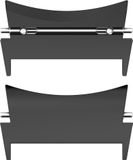 Wigento Samsung Adapter voor Galaxy Watch5 / Watch 5 Pro / Watch 4 / Watch 4 Classic, kleur zwart
