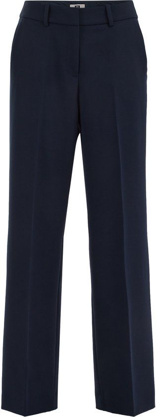 WE Fashion Dames wide leg pantalon - Navy blue - Maat 32