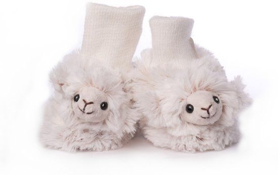 Babyslofjes wit schaap/lammetje - 8719538420618