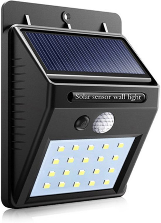 Koopcity Solar led lamp met bewegingssensor â€“ zonne-energie â€“ tuinverlichting - Met 20 led lampen