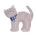 Atmosphera Arrêt de porte Chat / chatte - rose - 1 kg - polyester - 26 x 9 x 23 cm - chambre d'enfant