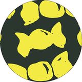 Bonateks Ronde digitaal bedrukte muismat, antislip onderkant, voor kantoor en thuis, diameter: 22 cm