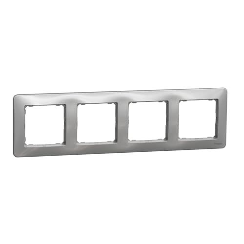 Schneider Sedna Design aluminium frame 4 elementen - SDD313804