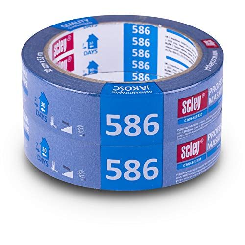 Scley Afdekband - 48mm x 33m - 2 stuks - Schilderstape - Serie 586
