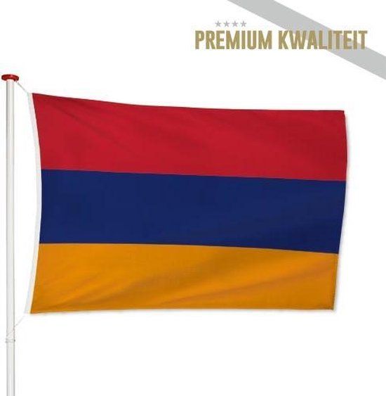 Vlag Armenië 40x60cm - Polyester - Geschikt voor boot - Verjaardag