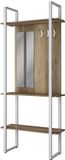 Vicco Livi Garderobe – 90 x 215 cm met haak en spiegel Wit