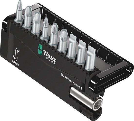 Wera Bit-Check 10 Universal 4 bitset - 10-delig