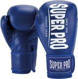 Super Pro Combat Gear Champ (kick)bokshandschoenen Blauw/Wit 14oz