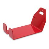 Relaxdays Fietsenrek Pedaal Wandbevestiging Rood