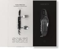 Society Paris - Multi tool - Bestek - Zwart - Roestvrij Staal - Luxe geschenk doos