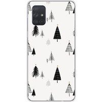 Samsung Galaxy A51 Beschermende Siliconen Case - Elegante Dennenboom