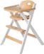 Roba Fold Up Smart Hauteur réglable chaise haute, pliable, avec porte-gobelet, harnais de sécurité, bois, blanc, 79 x 58 x 59 cm