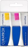 Curaprox Hydrosonic Sensitive Opzetborstel Duo Geel Roze - 2 stuks