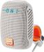 Moodix Bluetooth luidspreker met radio - fietsluidspreker voor buiten - draagbare draadloze luidspreker compatibel met alle mobiele telefoons - handsfree luidspreker met Micro SD en USB - helder geluid - grijs