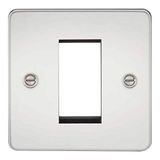 Knightsbridge FP1GPC platte plaat modulaire voorplaat, gepolijst chroom, 1G
