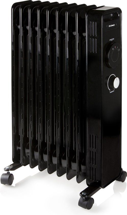 DOMO DO7327R Olieradiator - 2000W - 3 standen - Zwart