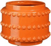 Mica Decorations Boaz Bloempot - H19 x Ø22 cm - Keramiek - Oranje