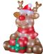 Lumineo LED kerstfiguur acryl rendier 80 lampjes 34,5 x 38,5 x 44,5cm