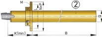 Vetus Tube d'arbre d'hélice en bronze Ø 25 mm, Longueur = 1000 mm