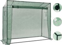 vidaXL Inloopkas 200x80x173 cm Groen Polyetheen