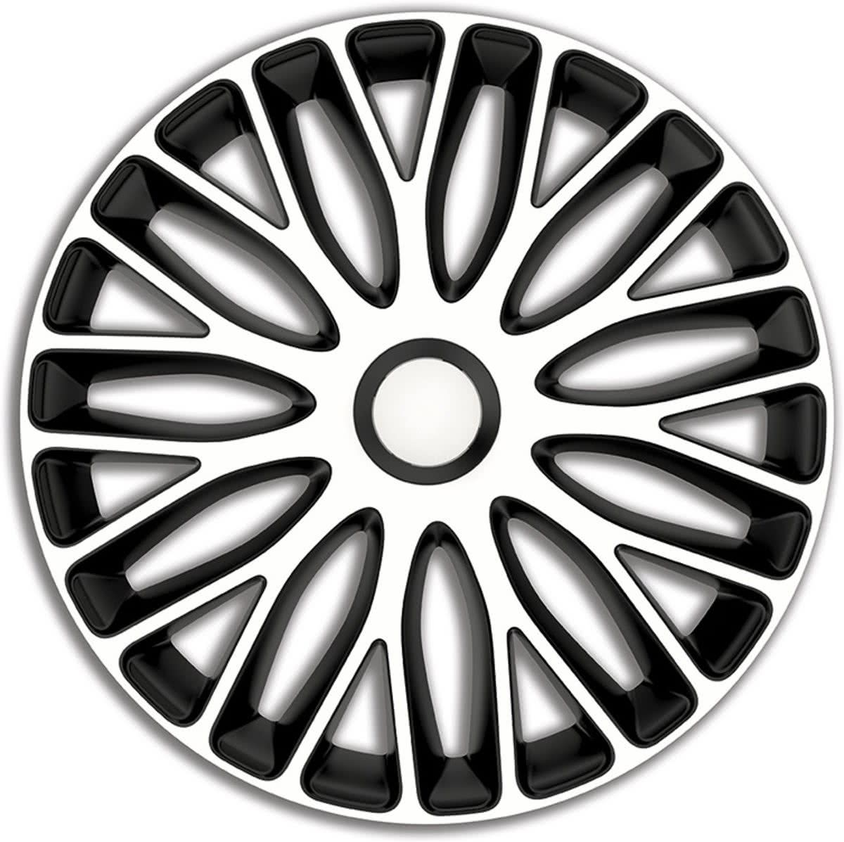 AutoStyle Wieldoppen Set Mugello 13 Inch White/Blac - 8714767449904