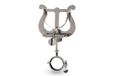 GEWA Marspartituurhouder Eb-klarinet - Vernikkeld - Grote Lyra - 2 drukknoppen - Ringdiameter 30mm