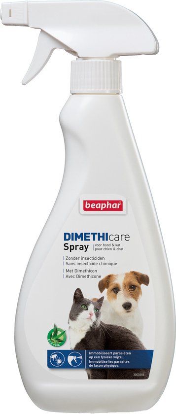 Beaphar Dimethicare Spray Hond / Kat Tegen Vlooien En Teken
