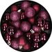 Cosy & Trendy Kerstballen - 20x - aubergine roze - kunststof - mat - glans - glitter - onbreekbaar