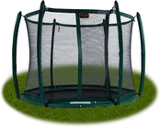 Avyna PRO-LINE Flatlevel Trampoline met Net Ø 245 cm - groen