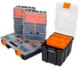 Organiseur - Boîte de rangement d'outils - 4 pièces - 49 compartiments - Noir-orange