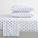 Nautica Kingsize lakens, katoenen percal beddengoedset, knapperig en cool, kust woondecoratie (Cloyster Blue, King)